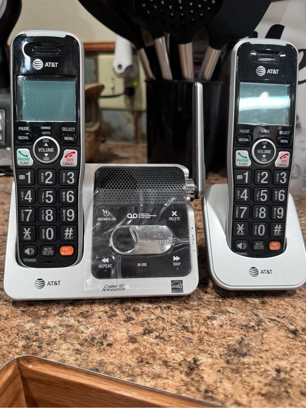 at&amp;t | Other | Att Silver Cordless Phone System With Caller Id | Poshmark